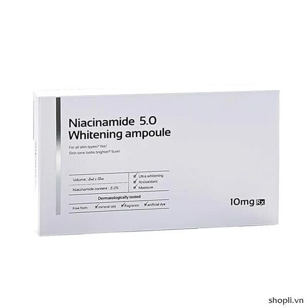 Tinh chất kích trắng 10mgrx Niacinamide 5.0 Whitening Ampoule