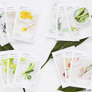 Mặt Nạ Giấy Innisfree My Real Squeeze Mask EX (10 mask)