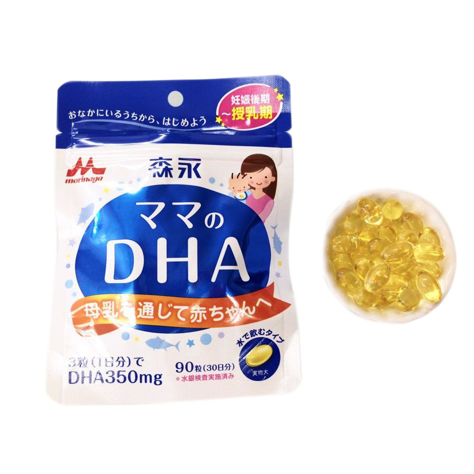 Viên uống bổ sung DHA cho bà bầu Morinaga 90 viên (mẫu mới)